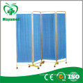 New Arrival Hospital 4 folding stainless steel medical ward screen with Wheels for hospital use